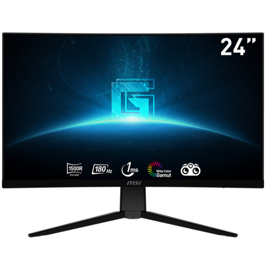 MSI G2422C 24" Curved Gaming Monitor, 1920 x 1080 (FHD), VA, 1 ms, 170 Hz, FreeSync Premium, HDMI, DP Port, Tilt