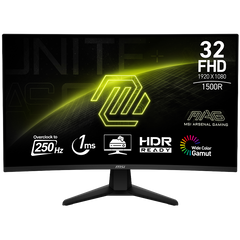 MSI MAG 32C6X - 250Hz 1080p FHD VA 32" Curved Gaming Monitor