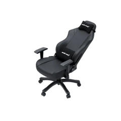Anda Seat Luna Large Gaming Chair – Ergonomic Recliner, PVC Leather, Lumbar & Neck Support, Black