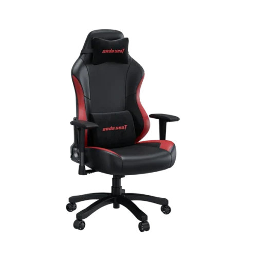 Anda Seat Luna Gaming Chair – Ergonomic Recliner, PVC Leather, Neck & Lumbar Support, Black & Red