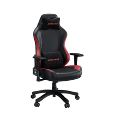 Anda Seat Luna Gaming Chair – Ergonomic Recliner, PVC Leather, Neck & Lumbar Support, Black & Red