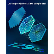 Govee Glide Hexagon Light Panels Ultra, RGBIC 3D Wall Lights (Pack of 7)