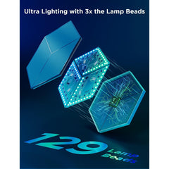 Govee Glide Hexagon Light Panels Ultra, RGBIC 3D Wall Lights (Pack of 7)