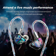 HiFiGo IEMs Juzear x Z Reviews Defiant in Ear Monitor, 1DD +3BA Hybrid Drivers Earphone