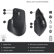 Logitech MX Master 3S Performance Wireless Mouse